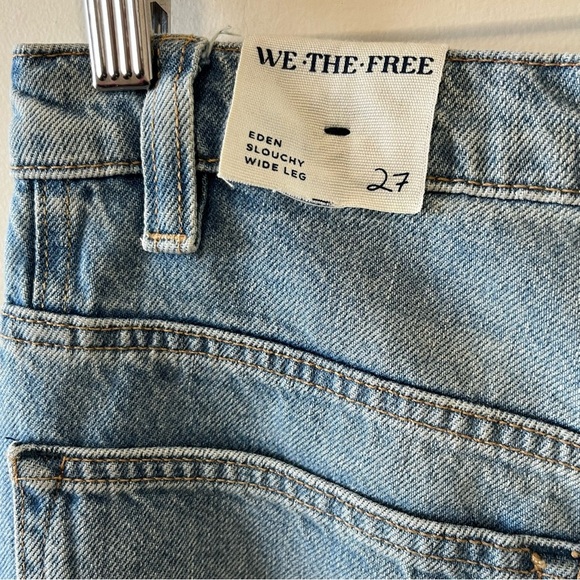 Free People We The Free Eden High Slouchy Flare Jeans Size 27 - Picture 8 of 17